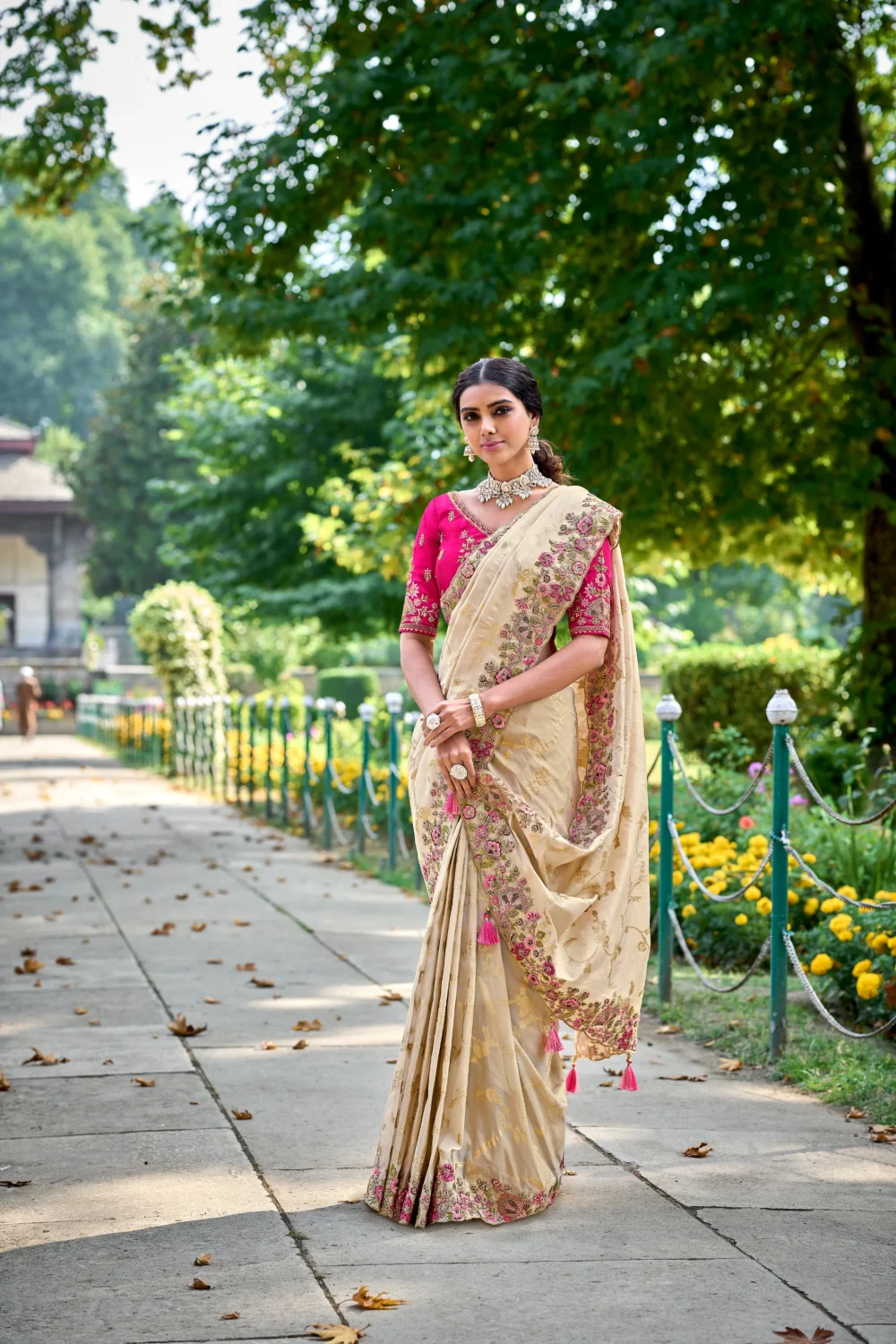 Silk Saree with Zari & Embroidery